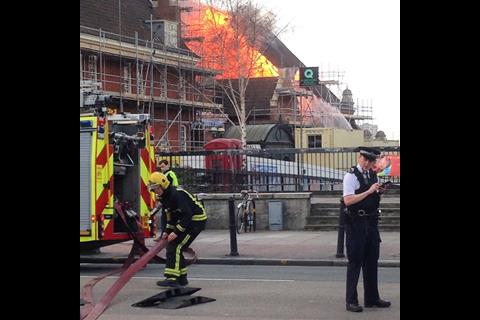 Fire at Battersea Arts Centre